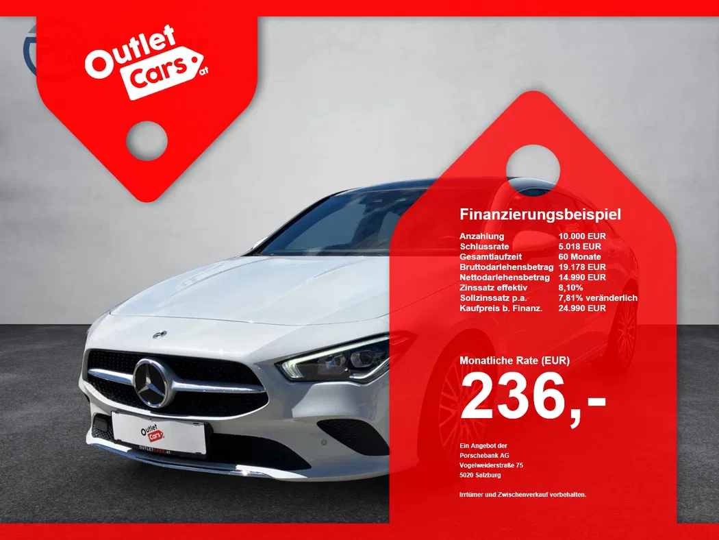 Bild eines Mercedes-Benz CLA 180 d Shooting Brake SB Progressive