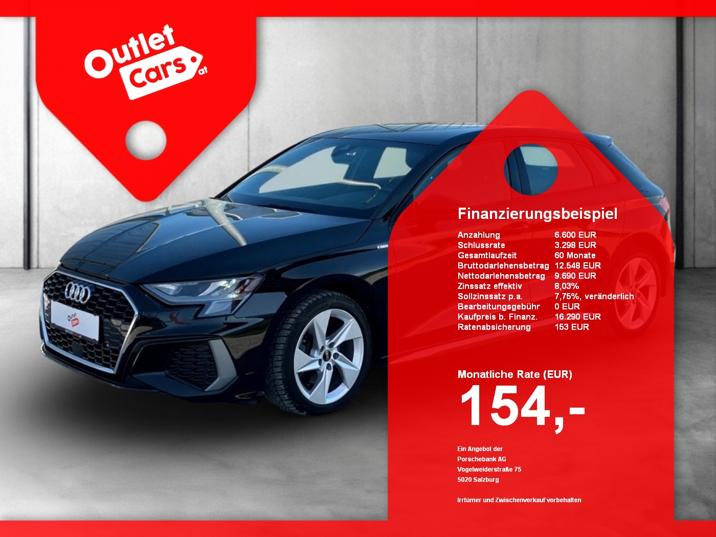 Bild eines Audi A3 SB 30 TFSI S-Line