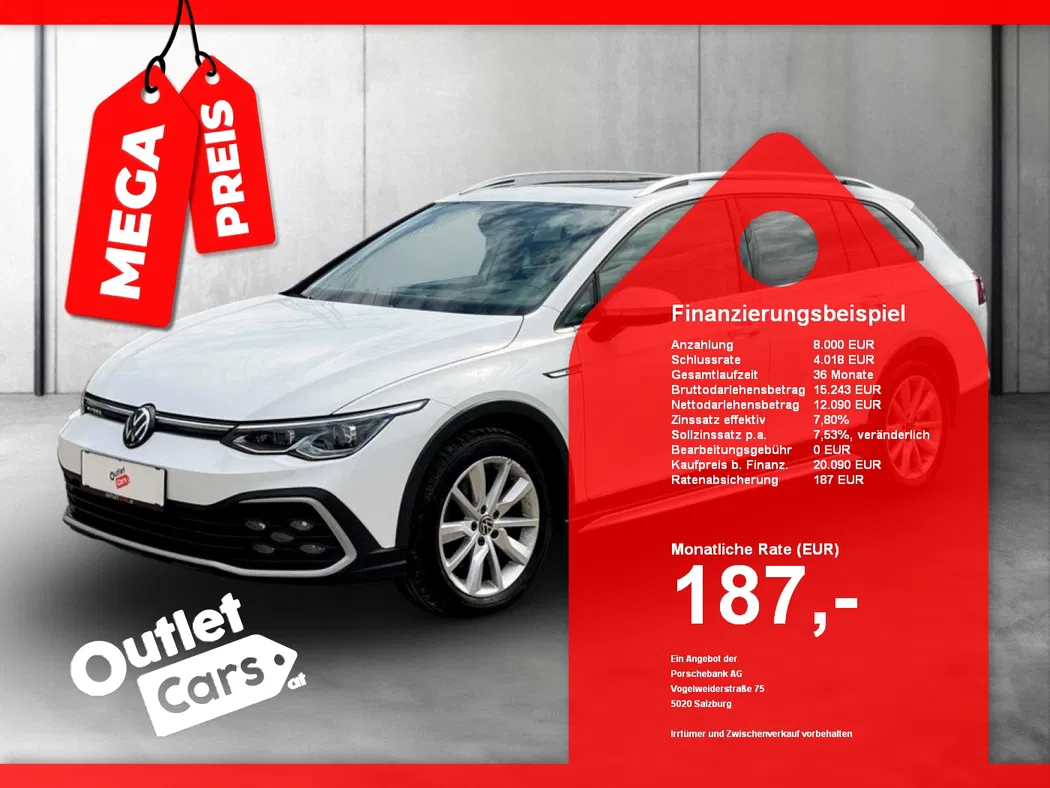 Bild eines VW Golf Alltrack TDI 4MOT. DSG