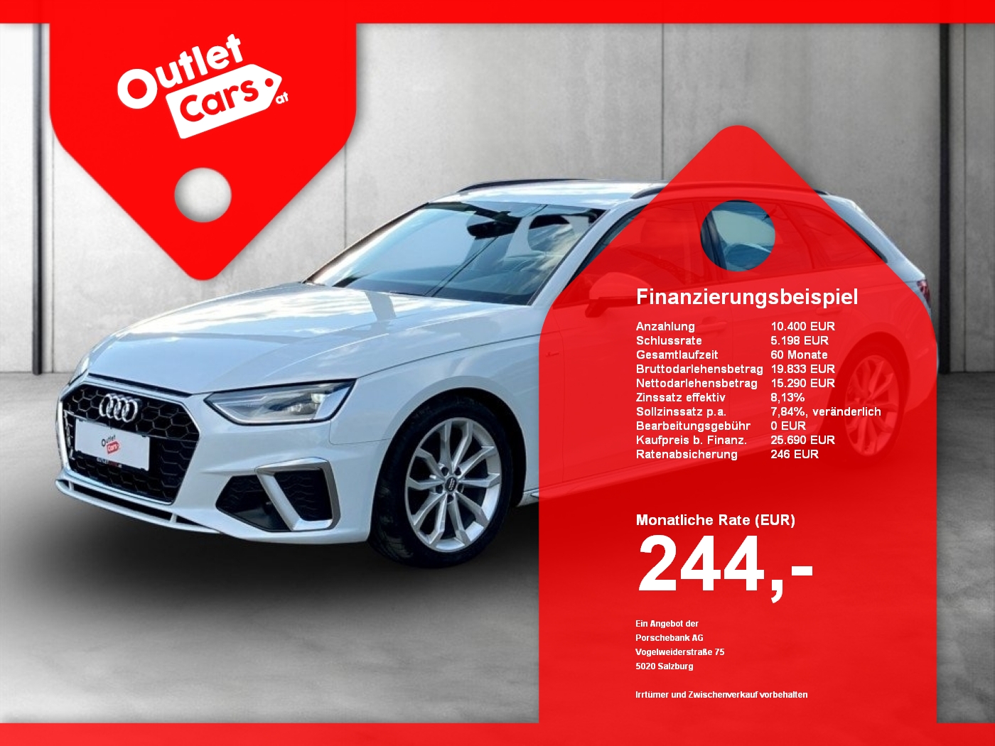 Bild eines Audi A4 Avant 40 TFSI S-Line