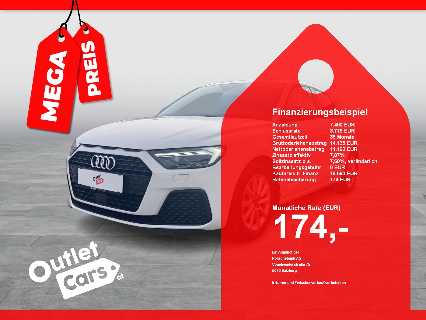 Bild eines Audi A1 Sportback 30 TFSI
