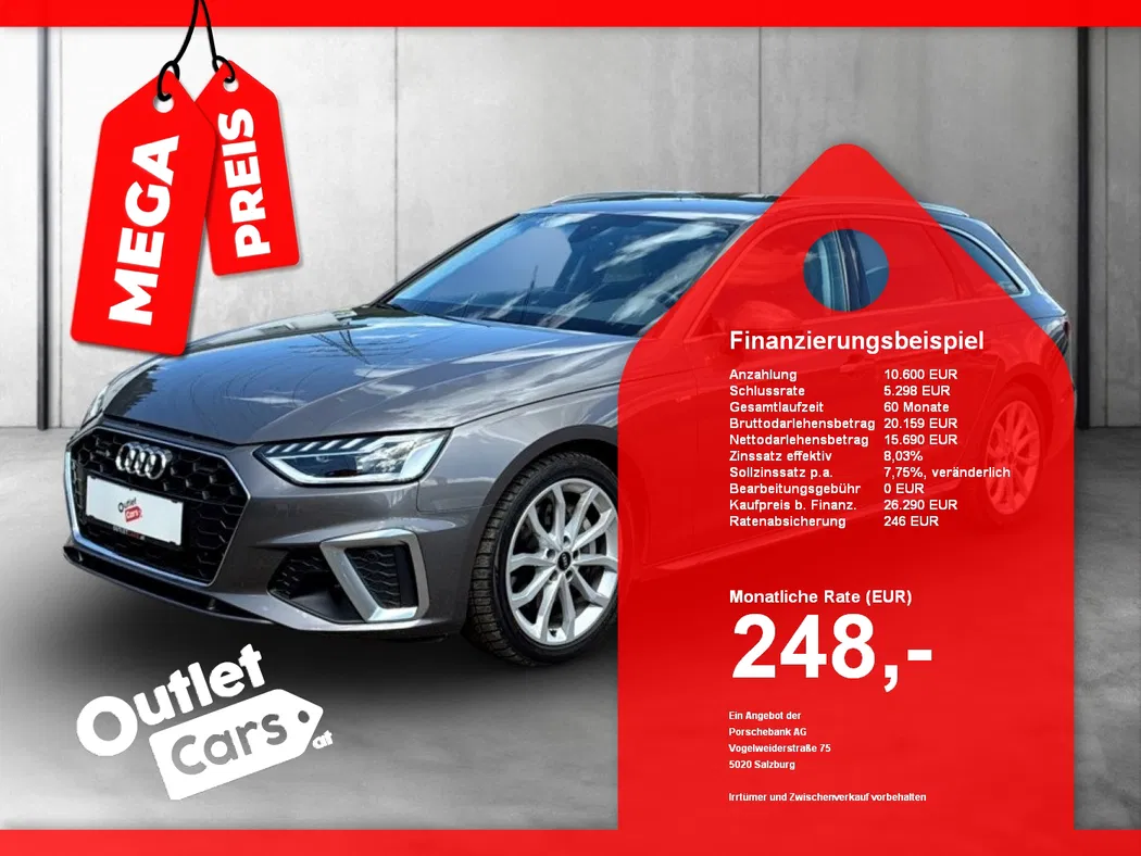 Bild eines Audi A4 Avant 40 2.0 TFSI quattro S-Line