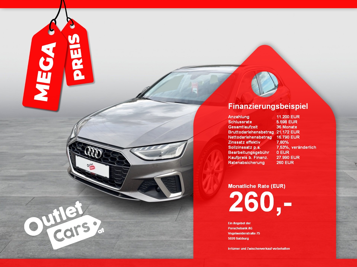 Bild eines Audi A4 Avant 40 2.0 TFSI quattro S-Line