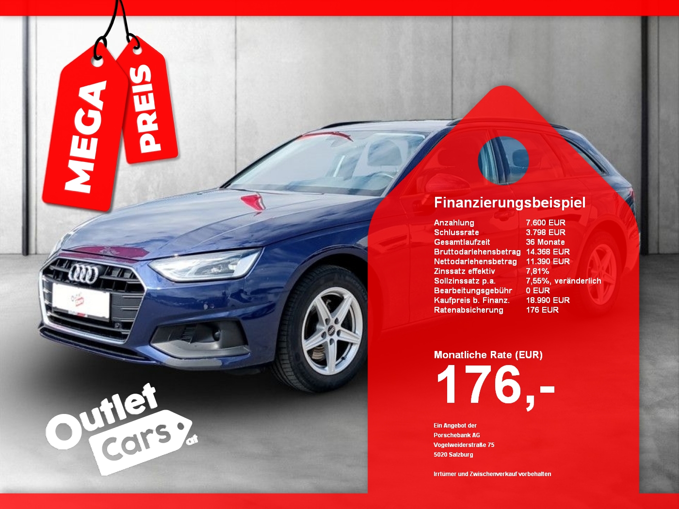 Bild eines Audi A4 Avant 30 TDI Aut.