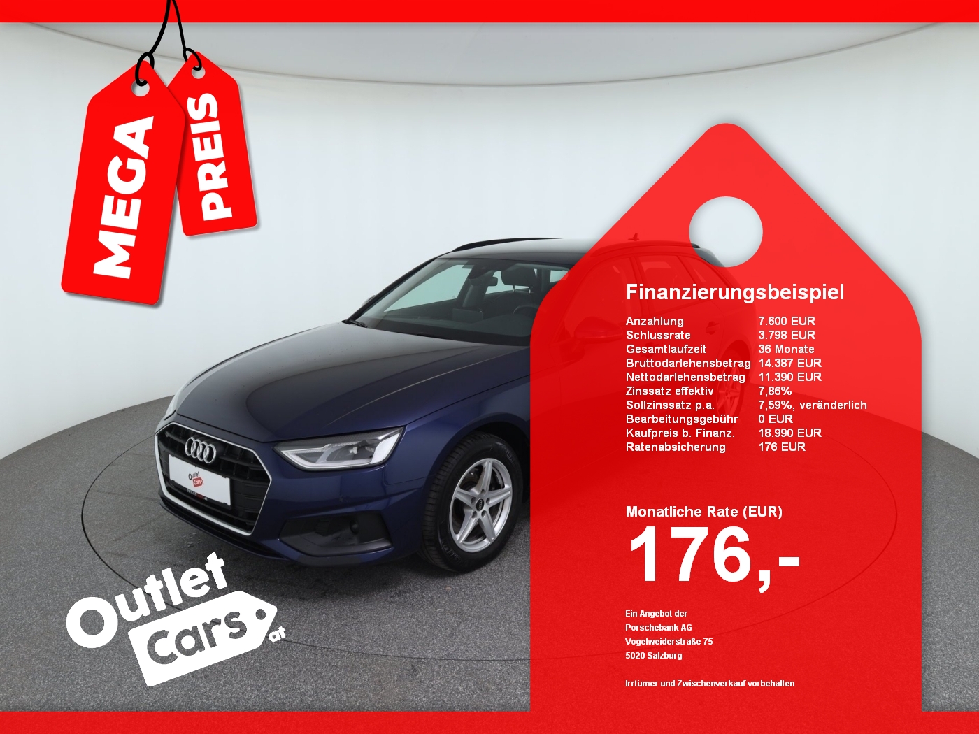 Bild eines Audi A4 Avant 30 TDI Aut.