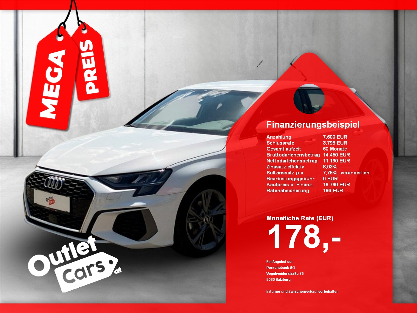Bild eines Audi A3 Sportback 30 TFSI S-Line