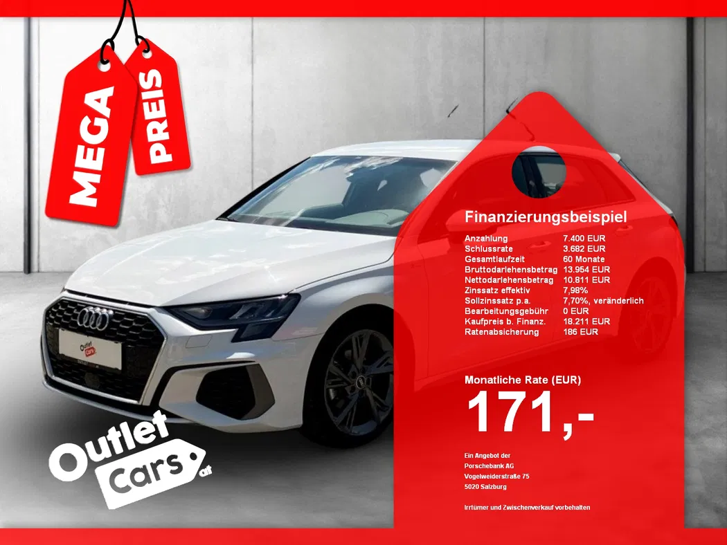 Bild eines Audi A3 Sportback 30 TFSI S-Line