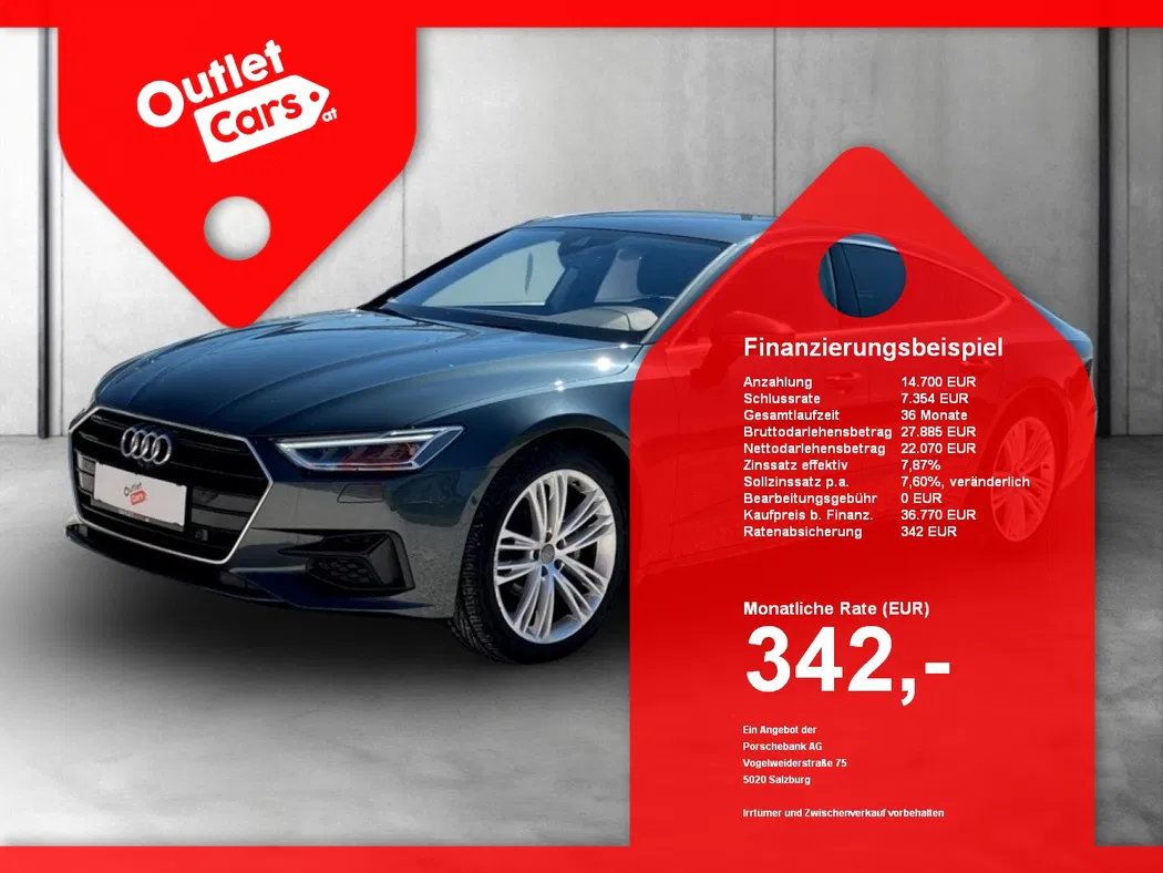 Bild eines Audi A7 Sportback 40 2.0 TDI