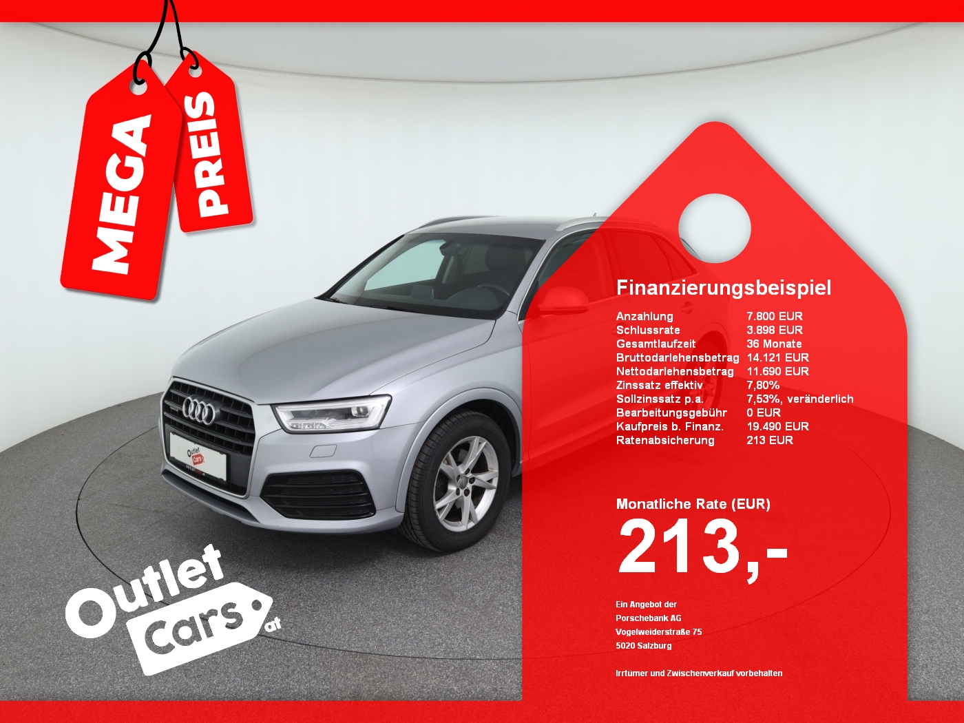 Bild eines Audi Q3 2.0 TFSI Aut. quattro sport