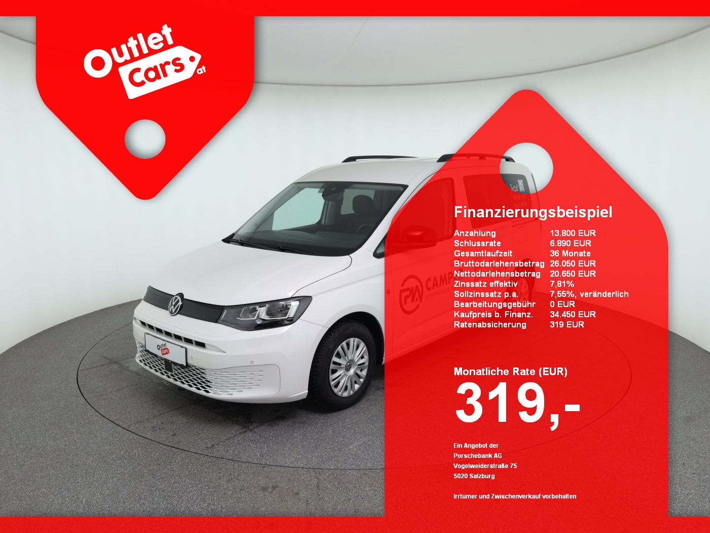 Bild eines VW Caddy California