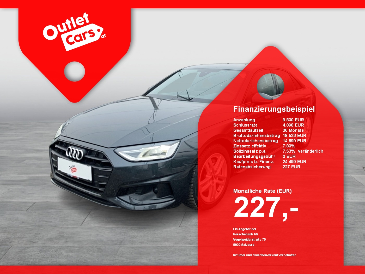 Bild eines Audi A4 Lim. 40 TDI Adv. Aut.
