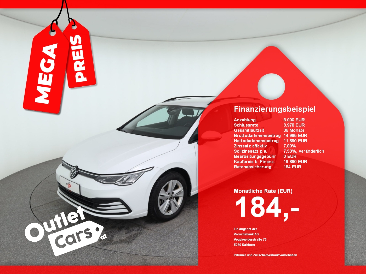 Bild eines VW Golf VIII Var. 2.0 TDI Life DSG
