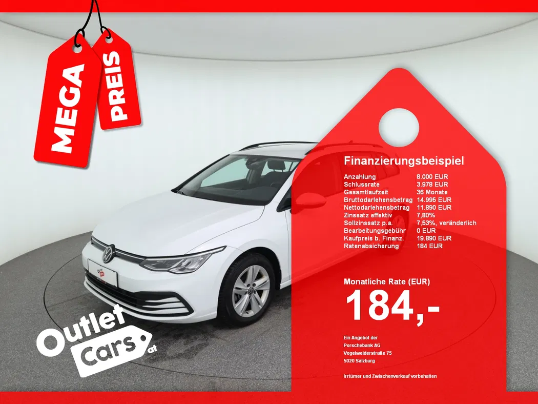 Bild eines VW Golf VIII Var. 2.0 TDI Life DSG