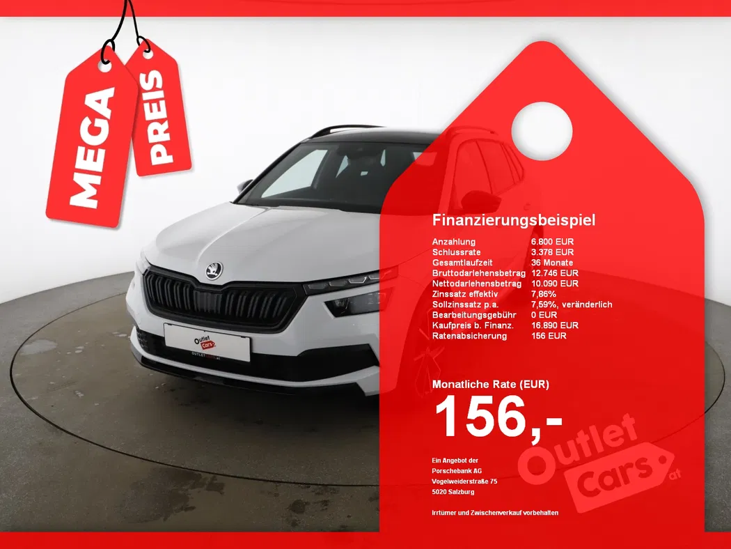 Bild eines Skoda Kamiq 1.0TSI Monte Carlo