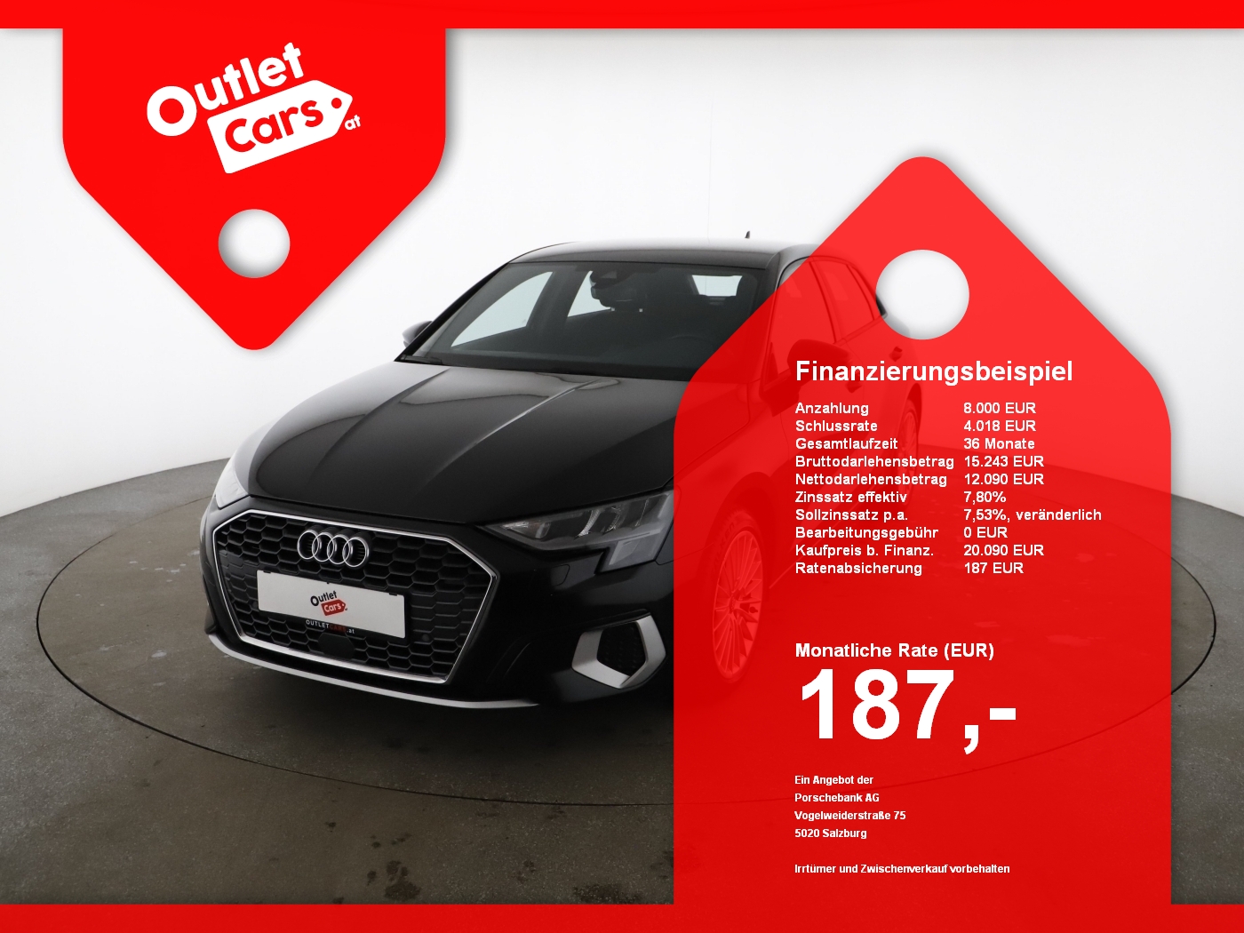 Bild eines Audi A3 Sportback 35 2.0 TDI advanced