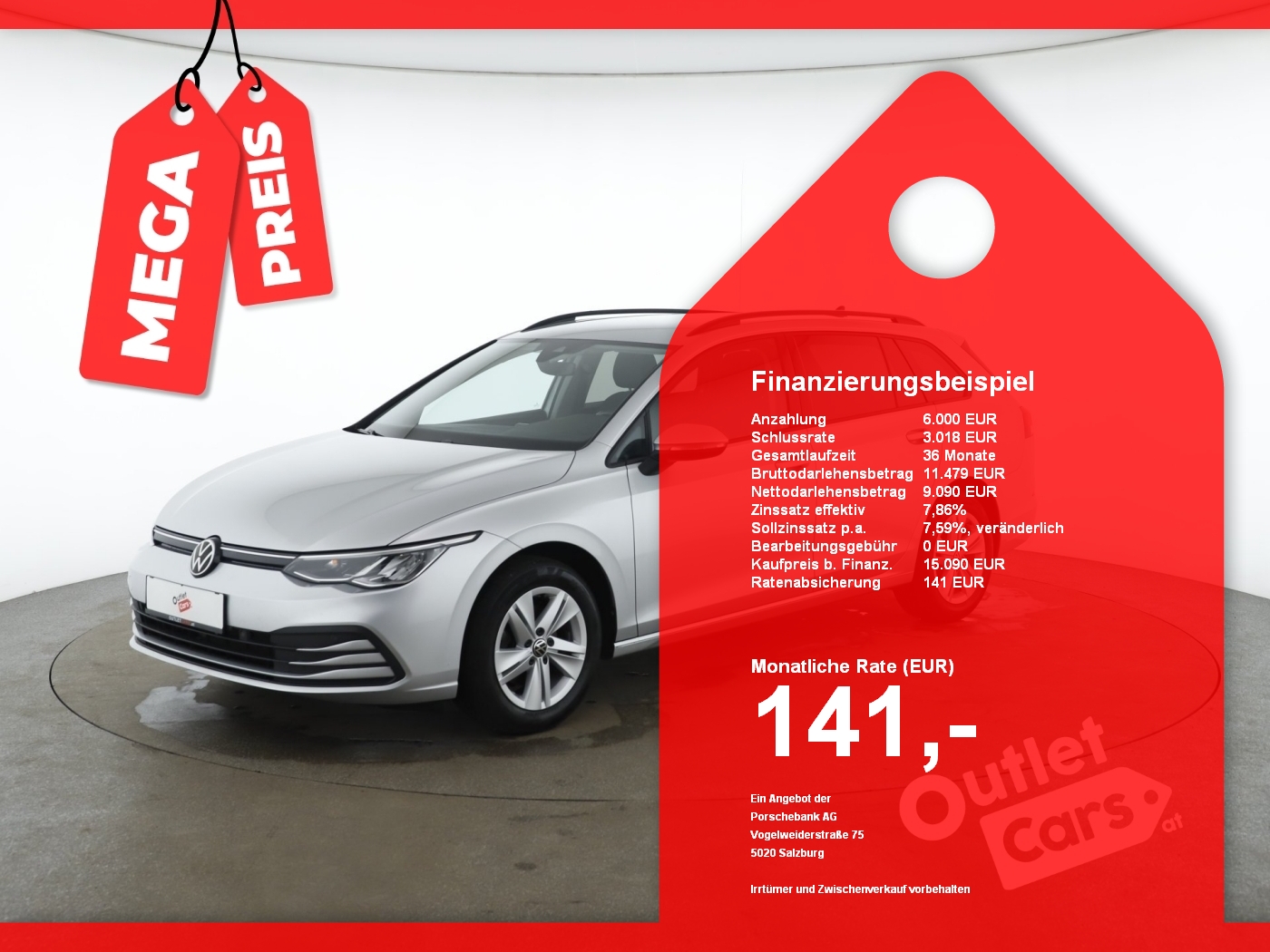 Bild eines VW Golf VII Variant Life 1.5TSI