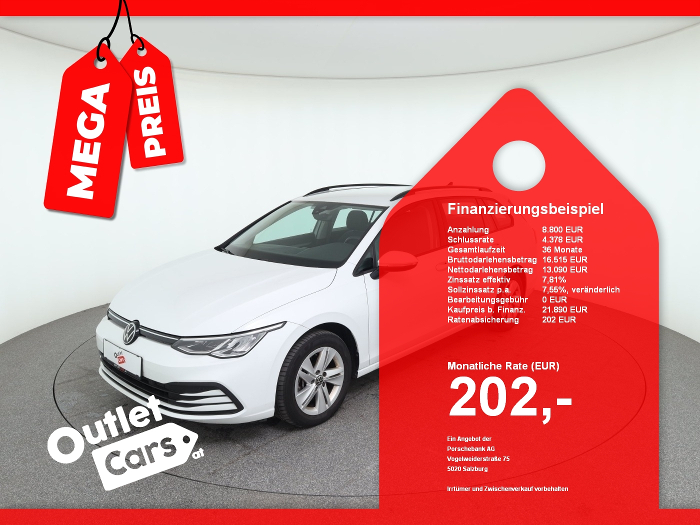Bild eines VW Golf VIII Variant 2.0 TDI DSG