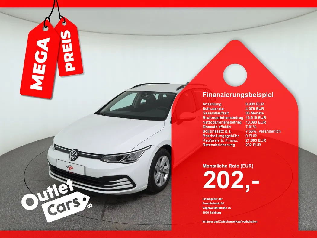 Bild eines VW Golf VIII Variant 2.0 TDI DSG