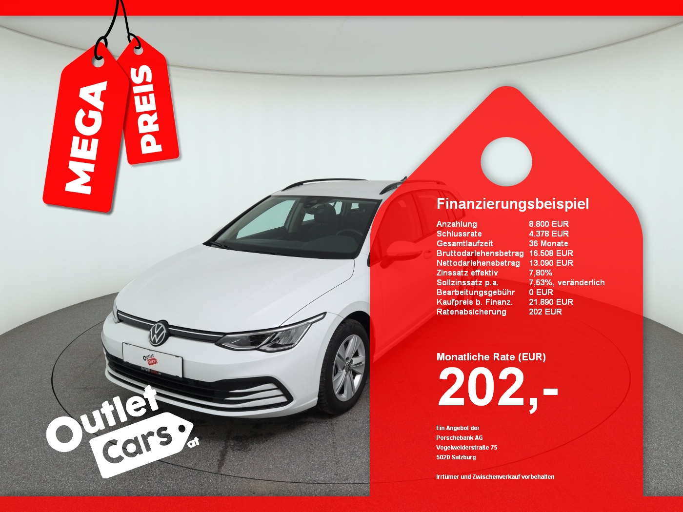 Bild eines VW Golf VIII Variant 2.0 TDI DSG