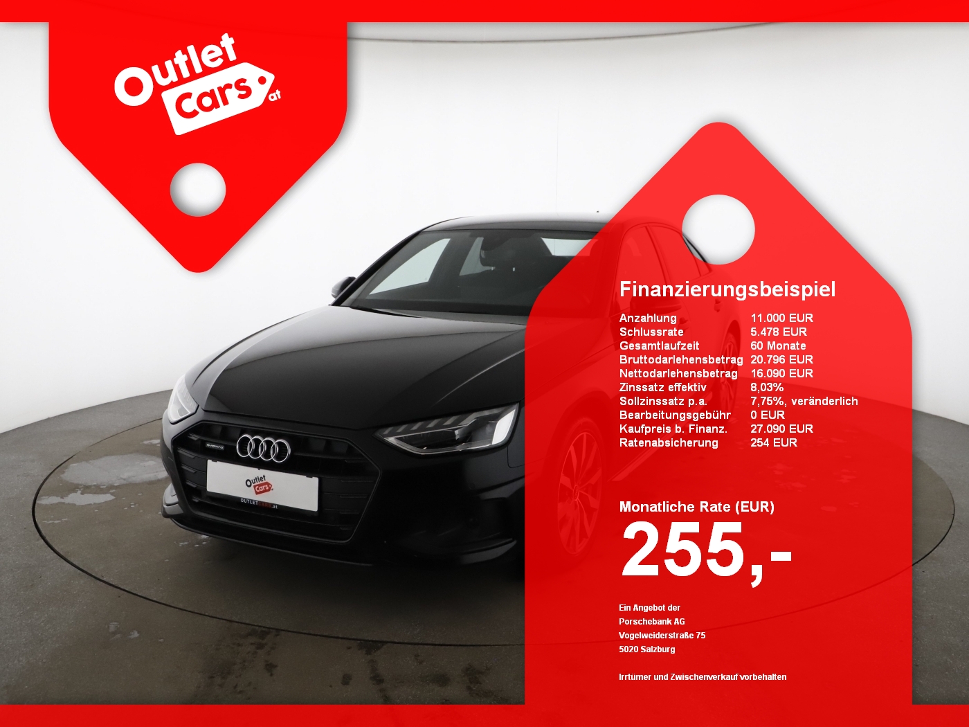 Bild eines Audi A4 40 2.0 TDI quattro advanced
