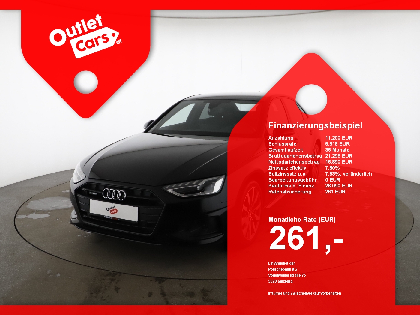 Bild eines Audi A4 40 2.0 TDI quattro advanced