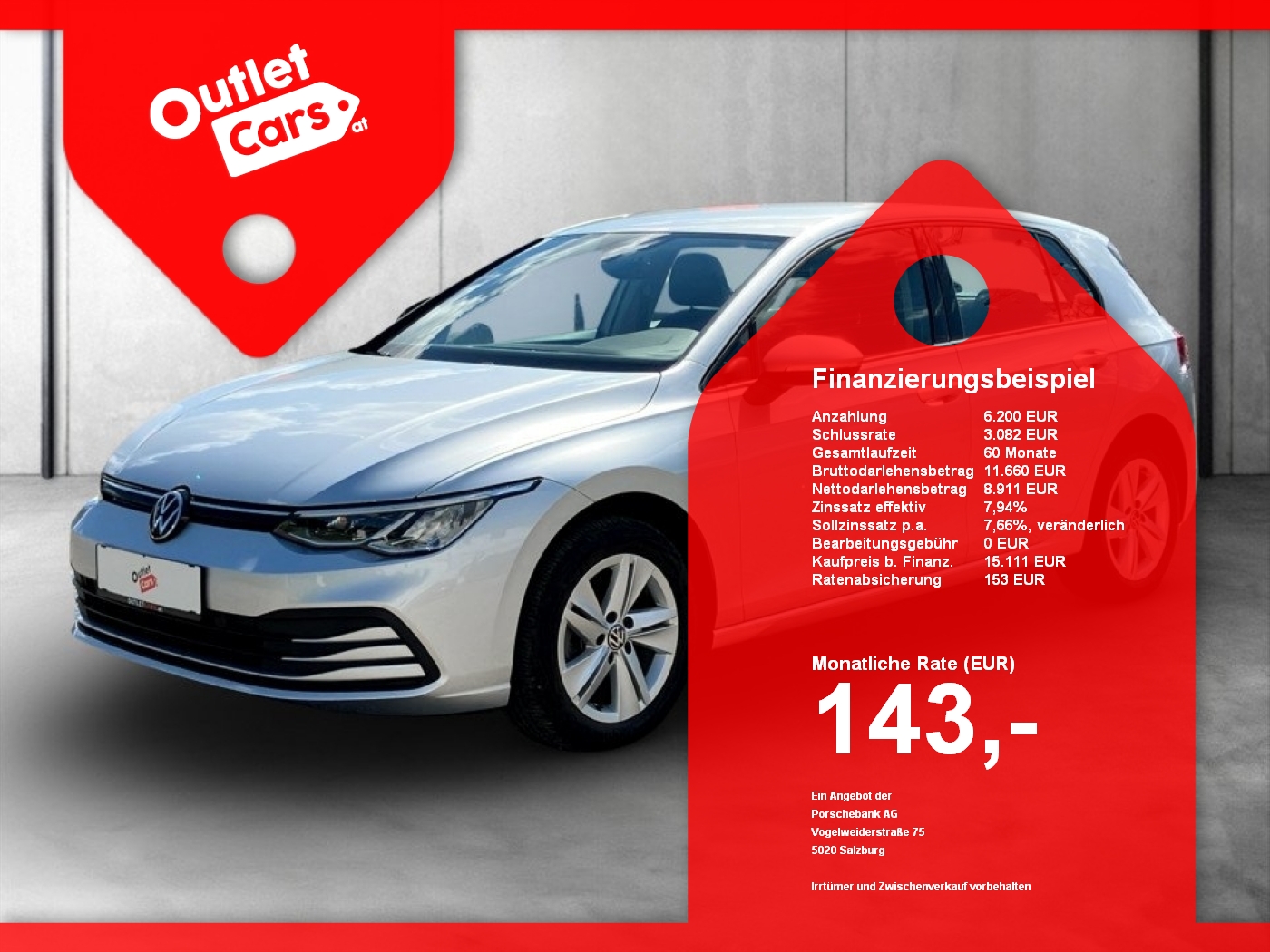 Bild eines VW Golf VIII Limo 2.0 TDI