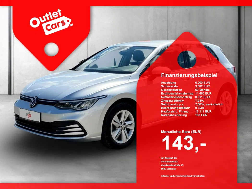 Bild eines VW Golf VIII Limo 2.0 TDI