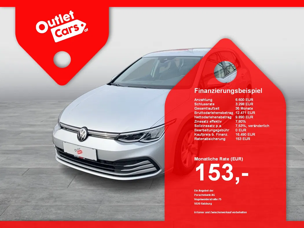 Bild eines VW Golf VIII Limo 2.0 TDI
