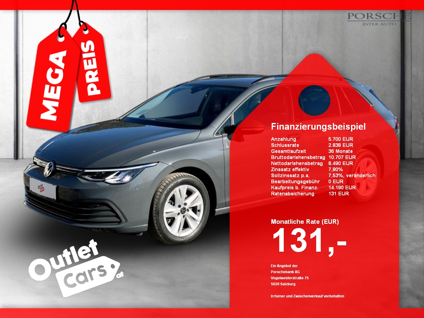 Bild eines VW Golf VIII Var. 2.0 TDI Life