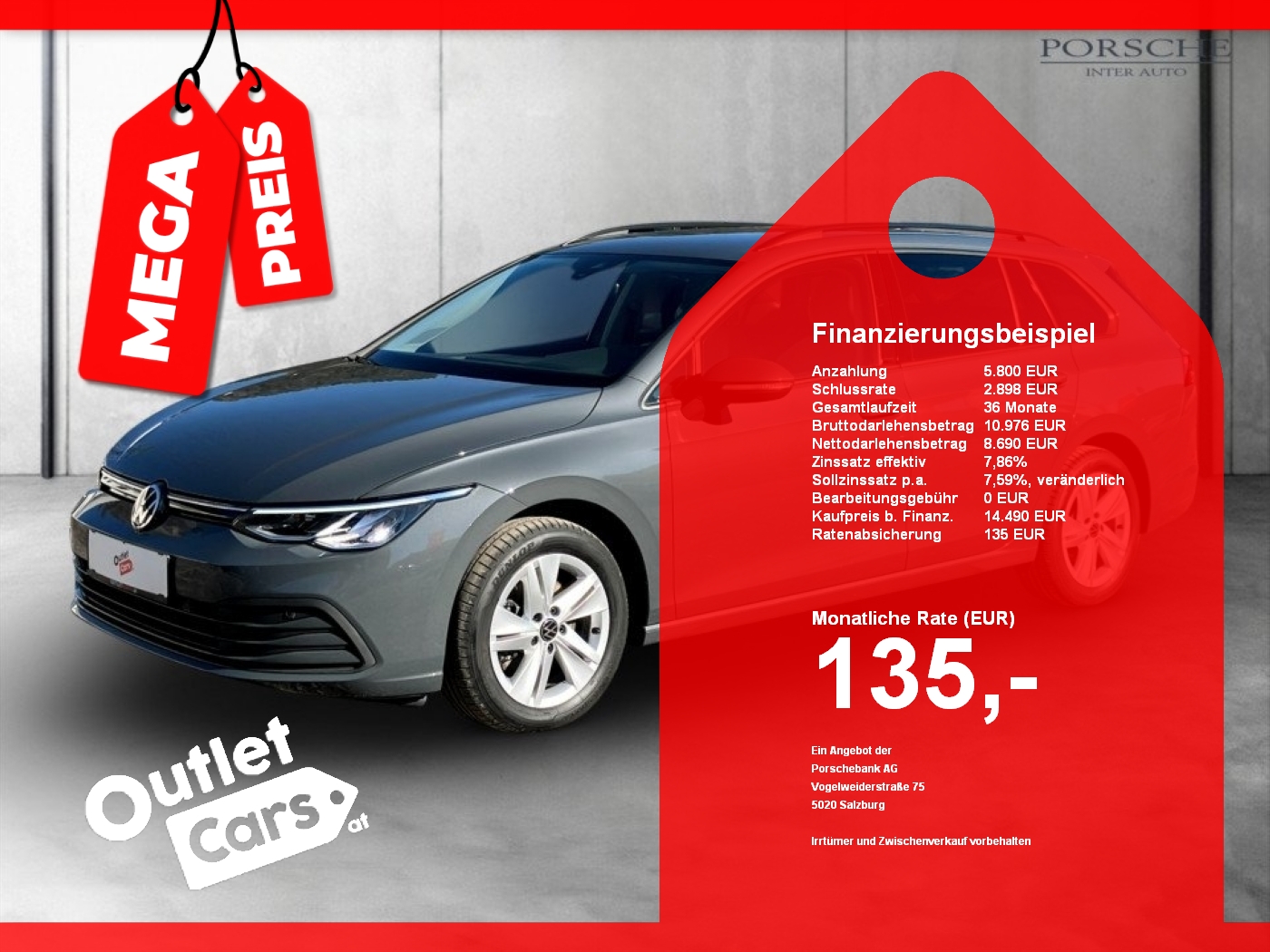 Bild eines VW Golf VIII Var. 2.0 TDI Life