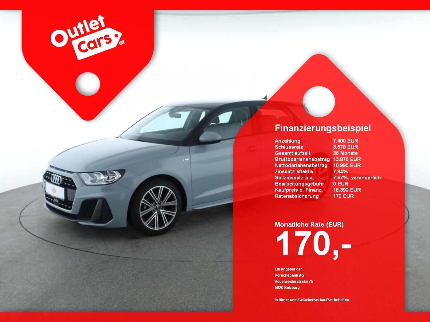 Bild eines Audi A1 Sportback 30 TFSI S-Line