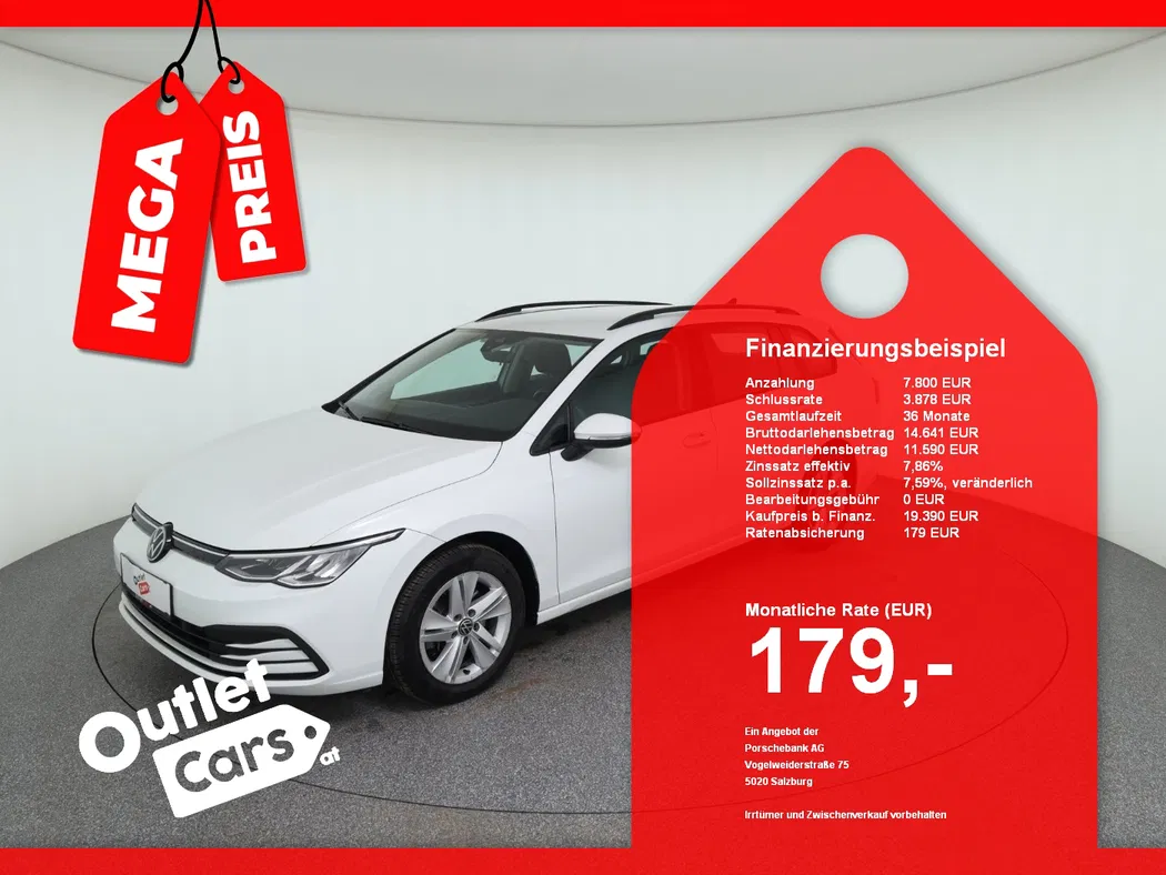 Bild eines VW Golf VIII Var 2.0 TDI DSG Life
