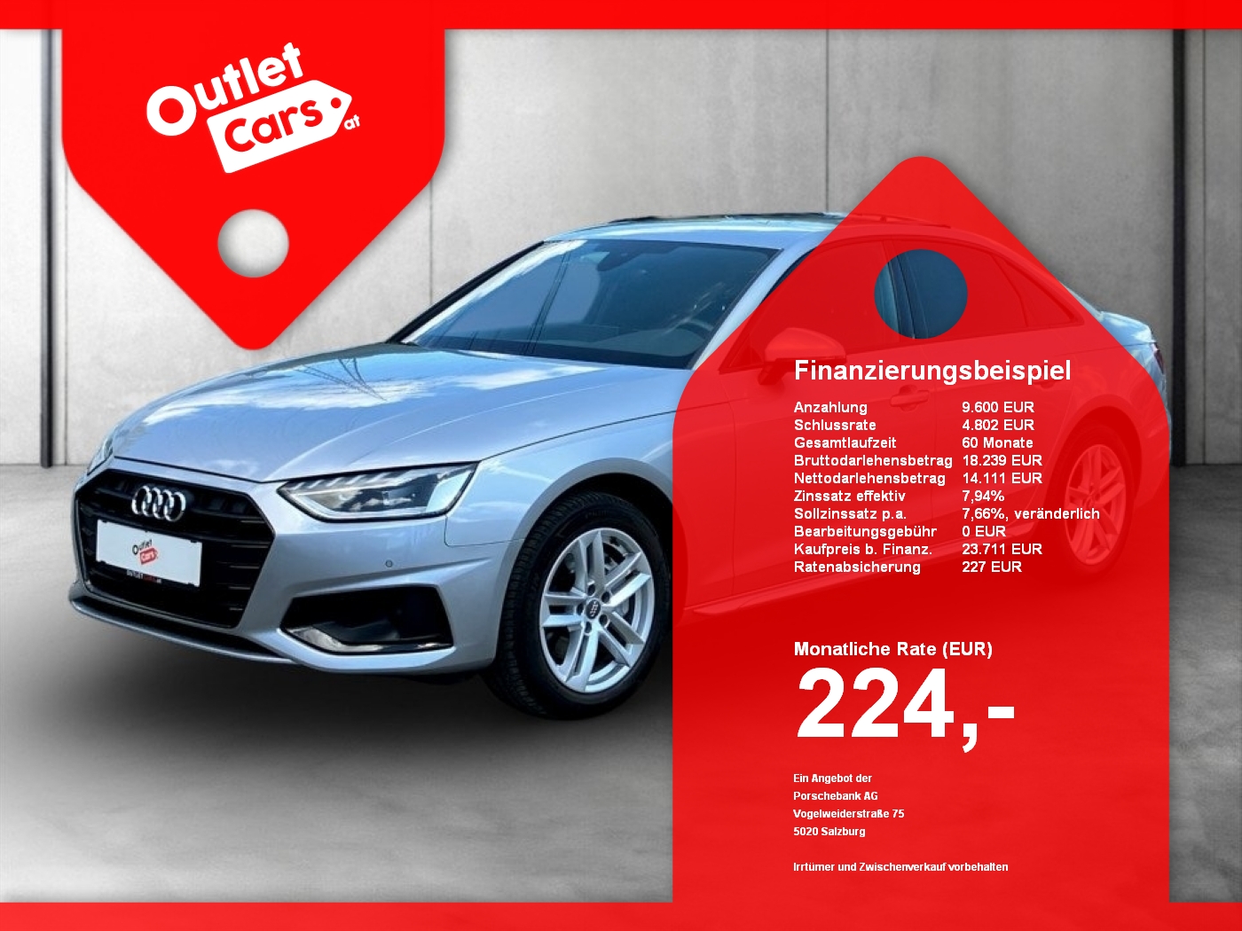 Bild eines Audi A4 40 2.0 TDI AUT.