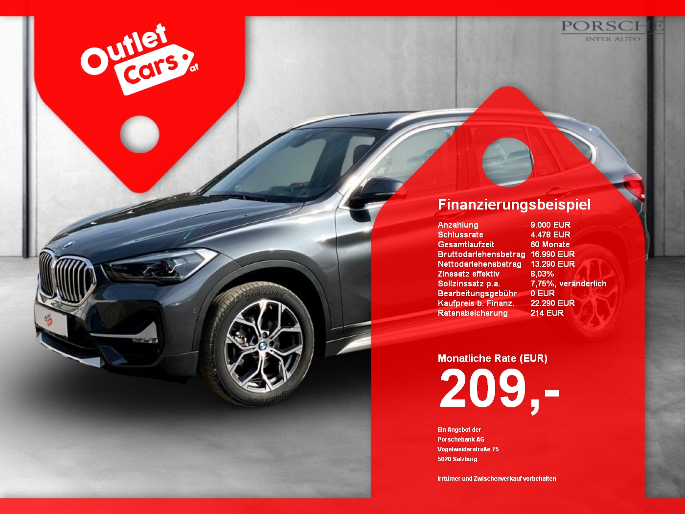 Bild eines BMW X1 sDrive  16d xLine