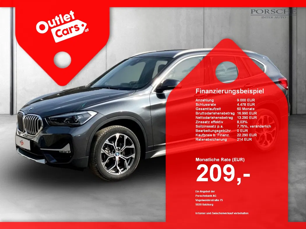 Bild eines BMW X1 sDrive 16d xLine