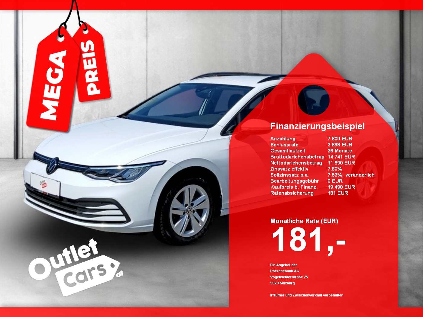 Bild eines VW Golf VIII Var. 2.0 TDI DSG Life