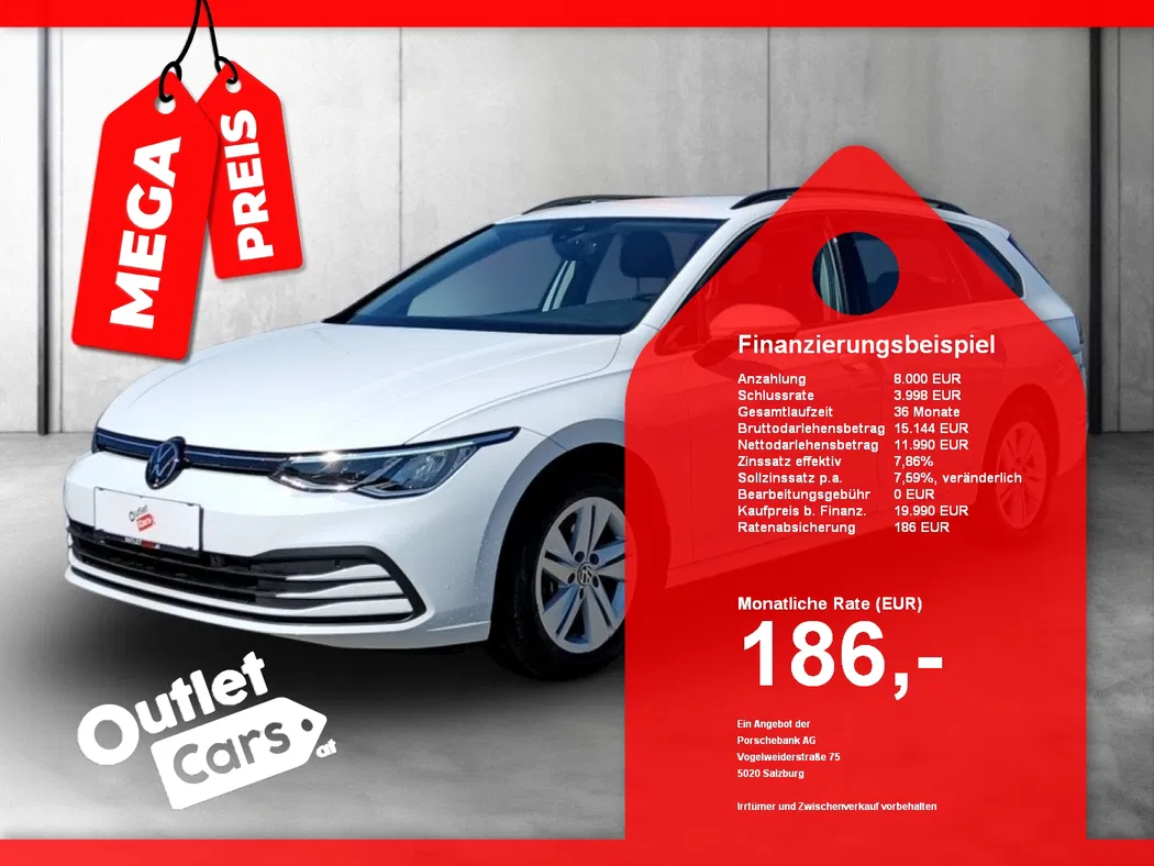 Bild eines VW Golf VIII Var. 2.0 TDI DSG Life