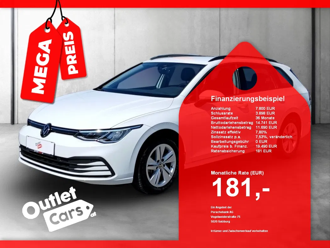 Bild eines VW Golf VIII Var. 2.0 TDI DSG Life