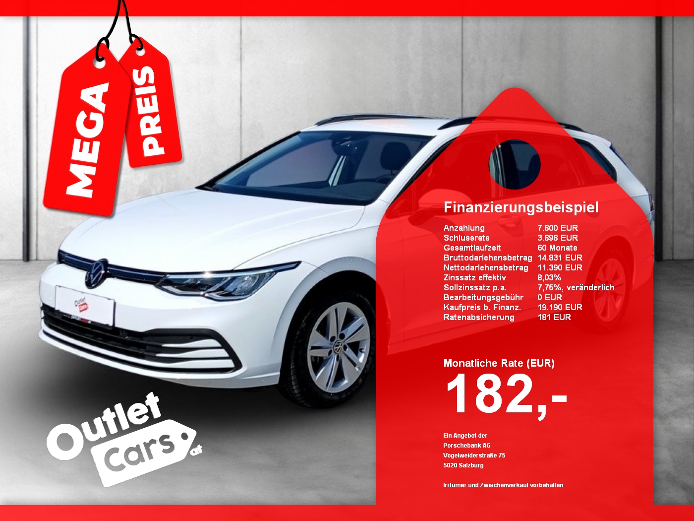 Bild eines VW Golf VIII Var. 2.0 TDI DSG Life