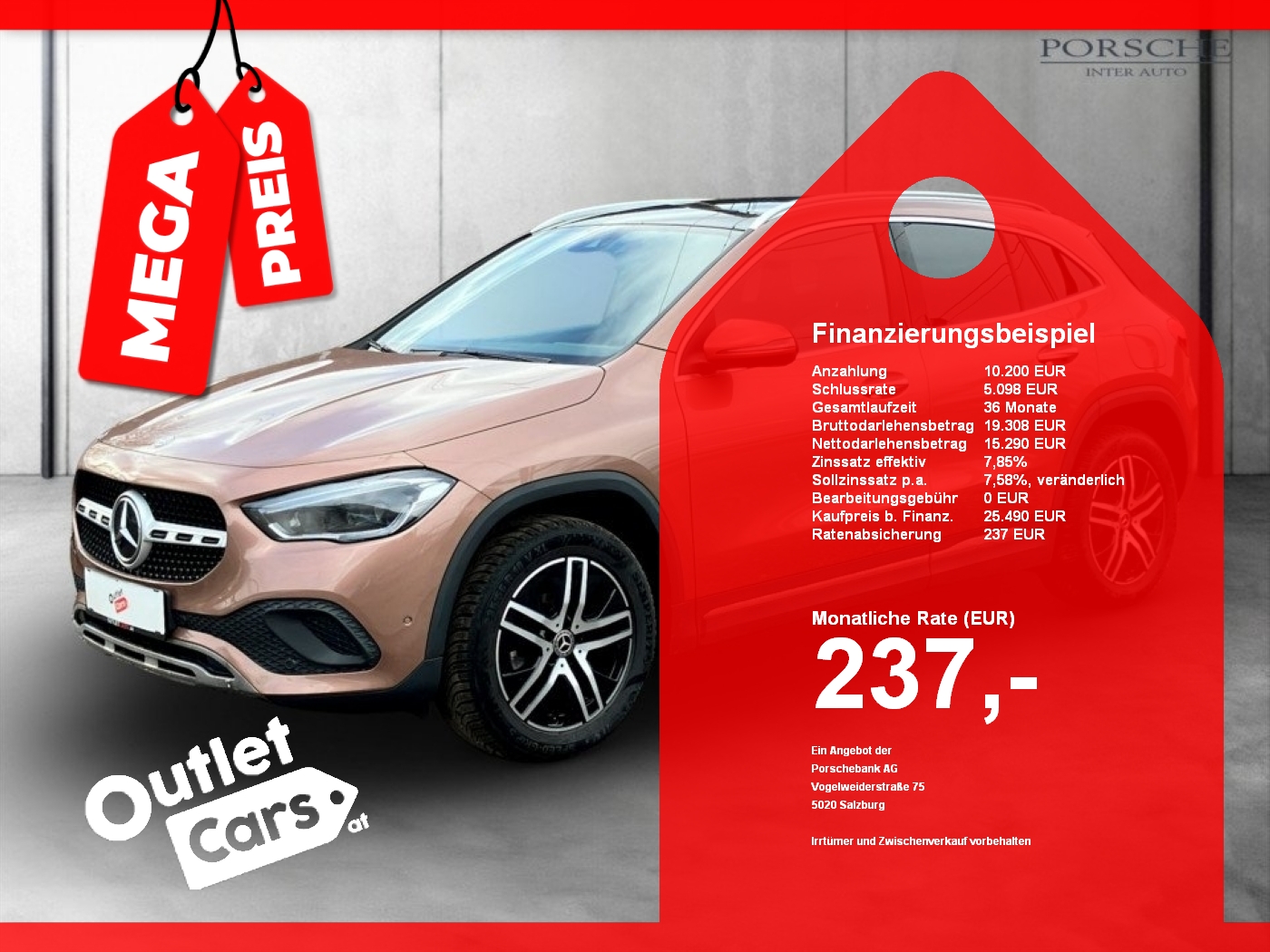 Bild eines Mercedes-Benz GLA 180 Progressive