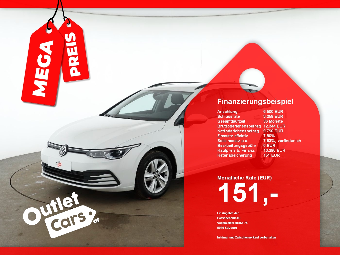 Bild eines VW Golf VIII Var. 2.0 TDI Life DSG