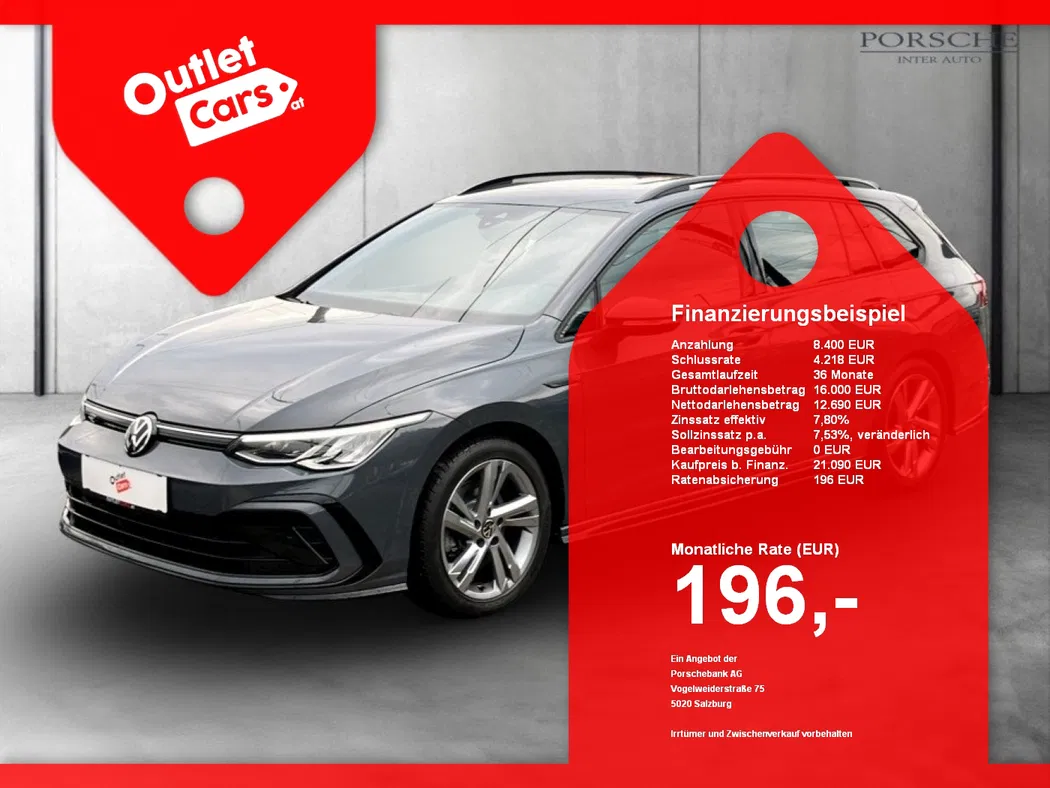 Bild eines VW Golf VIII Var. 2.0 TDI R-Line DSG