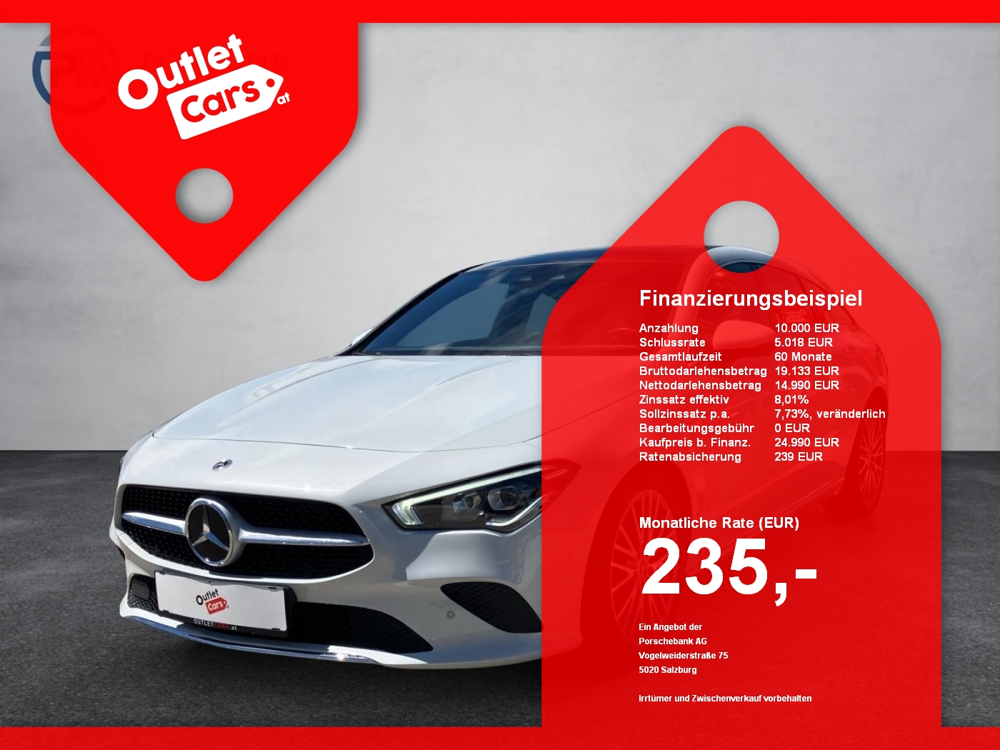 Bild eines Mercedes-Benz CLA 180 d Shooting Brake SB Progressive