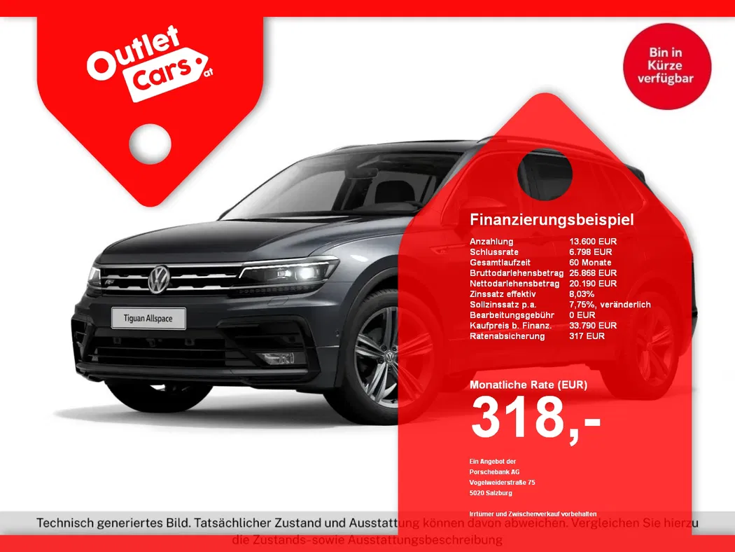 Bild eines VW Tiguan Allspace 2.0 TDI 4M DSG