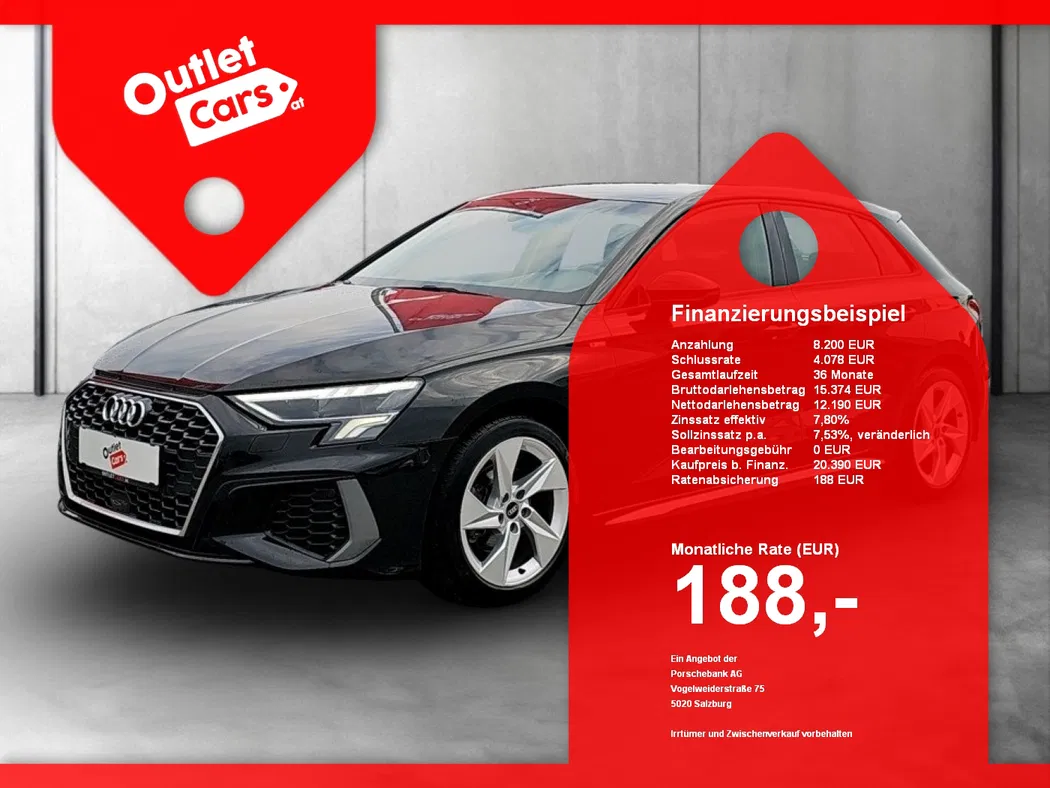 Bild eines Audi A3 Sportback 30 TFSI S-Line Aut.