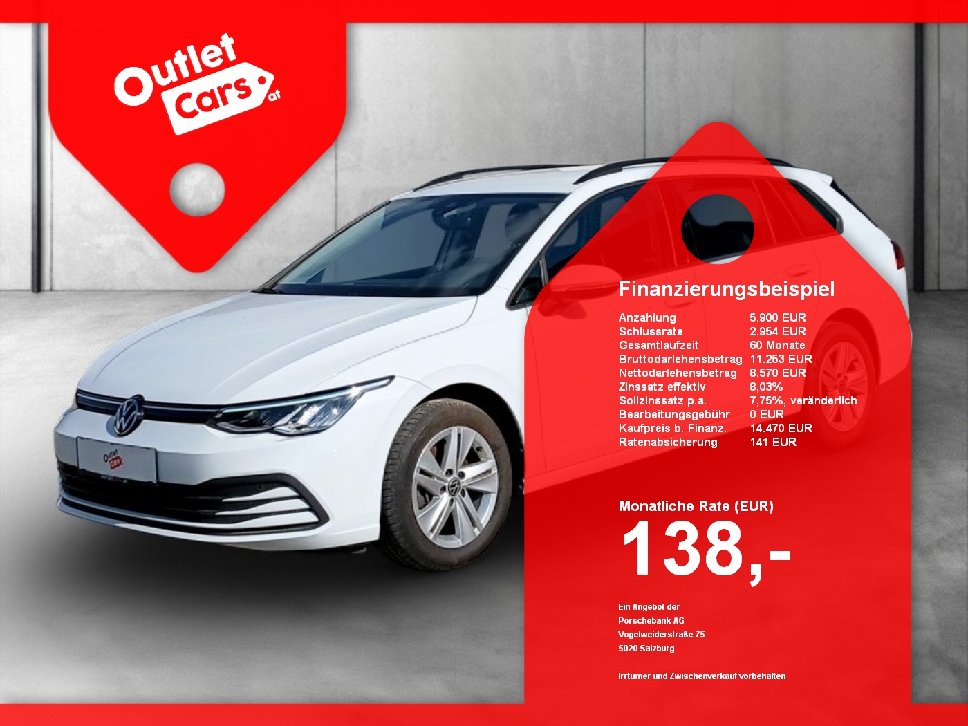 Bild eines VW Golf VIII Variant 2.0TDI