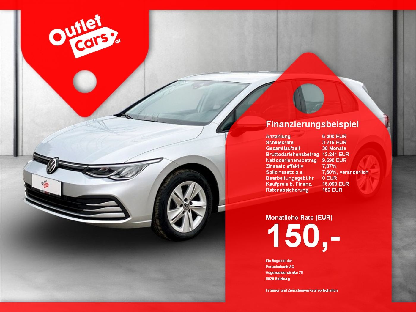 Bild eines VW Golf VIII 2.0 TDI Life