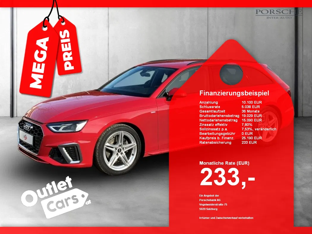 Bild eines Audi A4 Avant 35 TDI S-Line