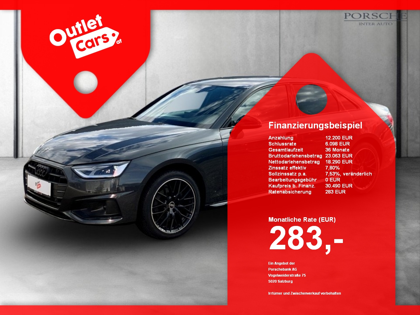 Bild eines Audi A4 30 TDI S-LINE