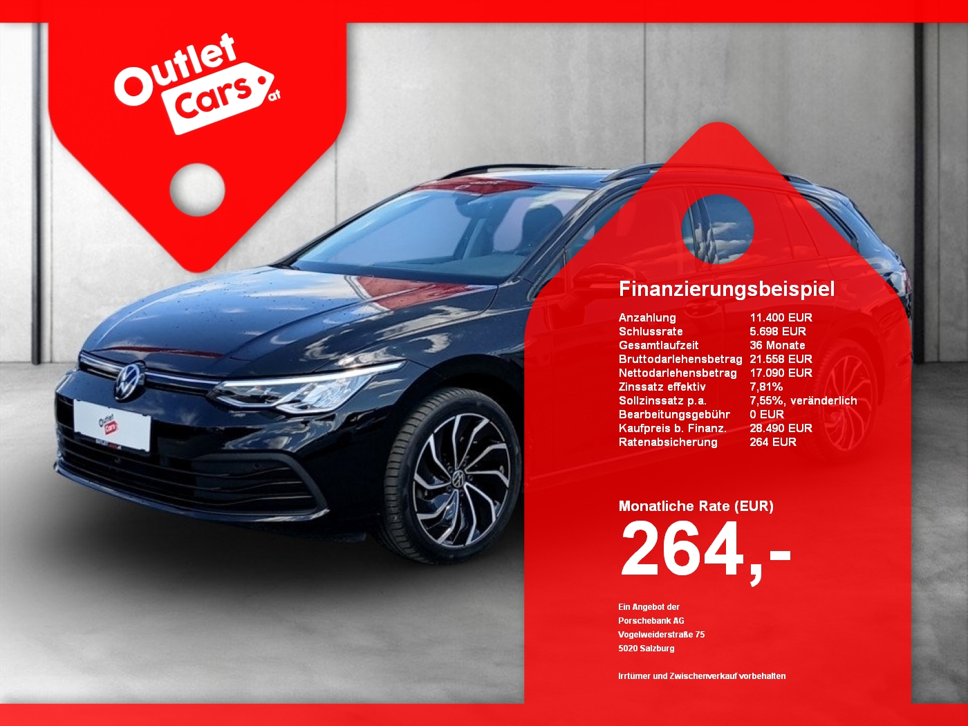 Bild eines VW Golf VIII Var. 2.0TDI Life DSG